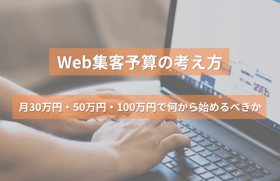  Web集客予算の考え方｜月30万円・50万円・100万円で何から始めるべきか